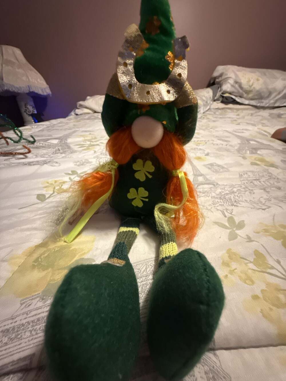 Northlight 12.5" Shamrock St. Patrick's Day Leprechaun Gnome